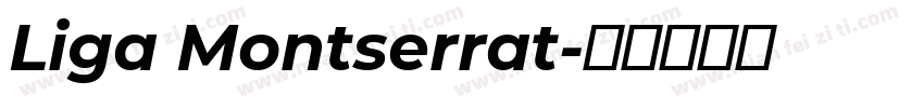 Liga Montserrat字体转换